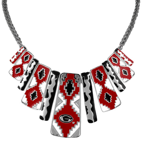 Georgia Bulldogs Aztec Necklace