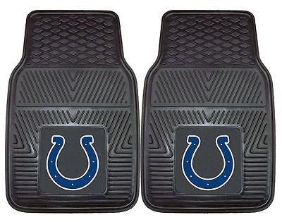 Indianapolis Colts Vinyl Heavy Duty Floor Mats Set of 2