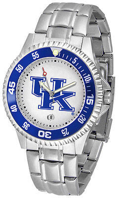 Kentucky Wildcats Men's Competitor Stainless with Color Bezel Watch