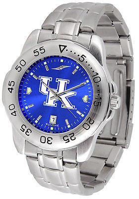 Kentucky Wildcats Men's Stainless Steel Sports AnoChrome Watch