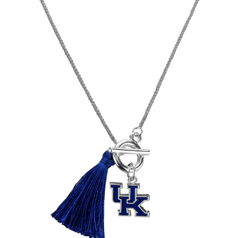 Kentucky Wildcats Fringed Tassel Necklace