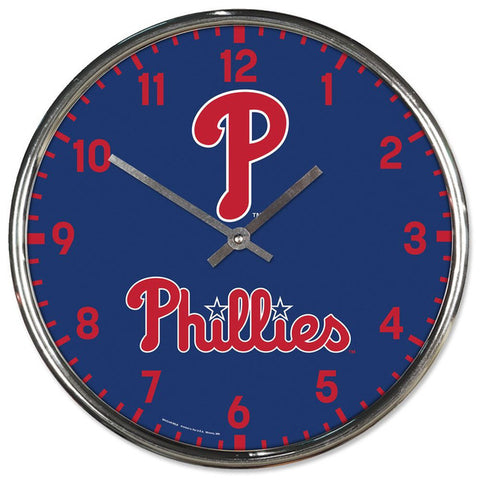 Philadelphia Phillies Chrome Wall Clock