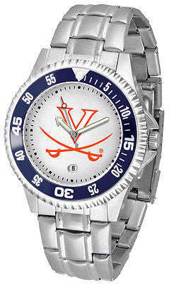 Virginia Cavaliers Men's Competitor Stainless Steel AnoChrome with Color Bezel