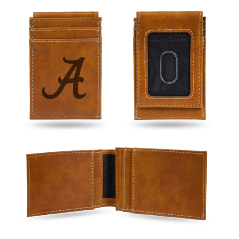 Alabama Crimson Tide Men's Front Pocket Laser Engraved Bi Fold Wallet –  Gridiron Thunder Sports
