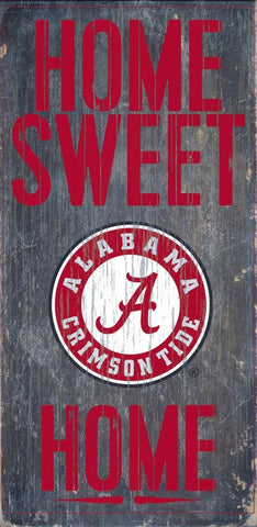 Alabama Crimson Tide Home Sweet Home Wood Wall Sign
