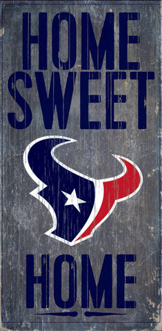 Houston Texans Home Sweet Home Wood Wall Sign