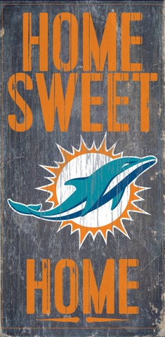 Miami Dolphins Home Sweet Home Wood Wall Sign (OUT OF STOCK)