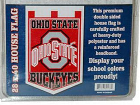 Ohio State Buckeyes Double Sided House Banner Flag