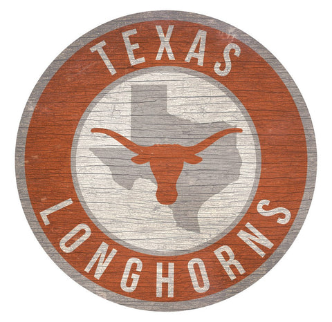 Texas Longhorns 12" Wooden Wall Sign  OUT OF STOCK